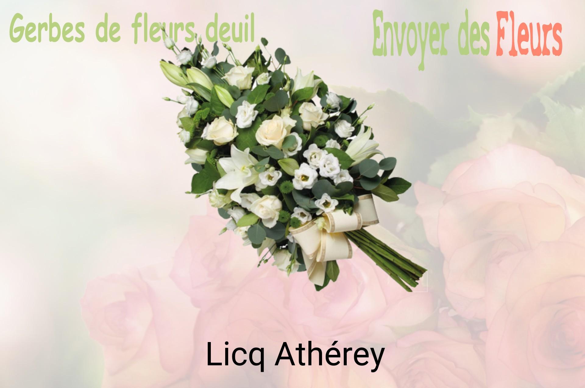 Gerbe de fleurs de deuil livrée à Licq-Athérey
